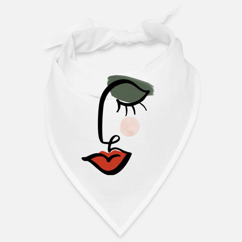 Abstraktes Gesicht einer Frau Bandana