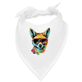 Theo der Schakal - Bandana - Weiß - Vorne