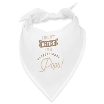 Ich bin ein Profi Pops - Bandana - Weiß - Vorne