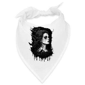 Dark Queen - Bandana - Weiß - Vorne