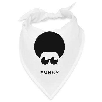 Funky-Logo - Bandana - Weiß - Vorne