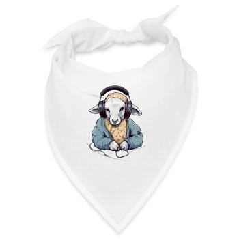 Liko, das musikliebende Schaf - Bandana - Weiß - Vorne