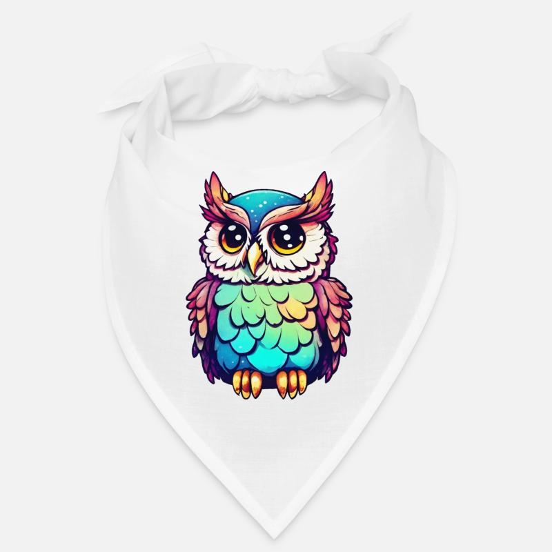 Hibou coloré Bandana