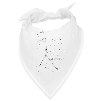 Tierkreiszeichen Sternbild Krebs - Bandana - Weiß - Vorne