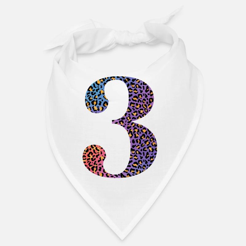 3rd Birthday Leopard Bandana