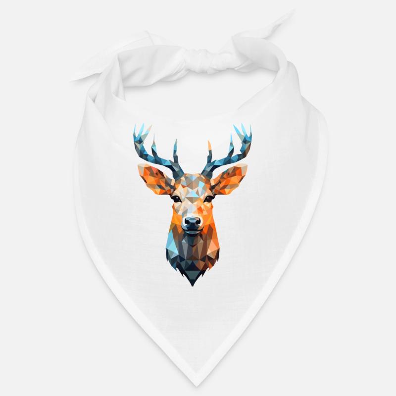 Hirsch Reh Polygon Rehe Hirsche Bandana
