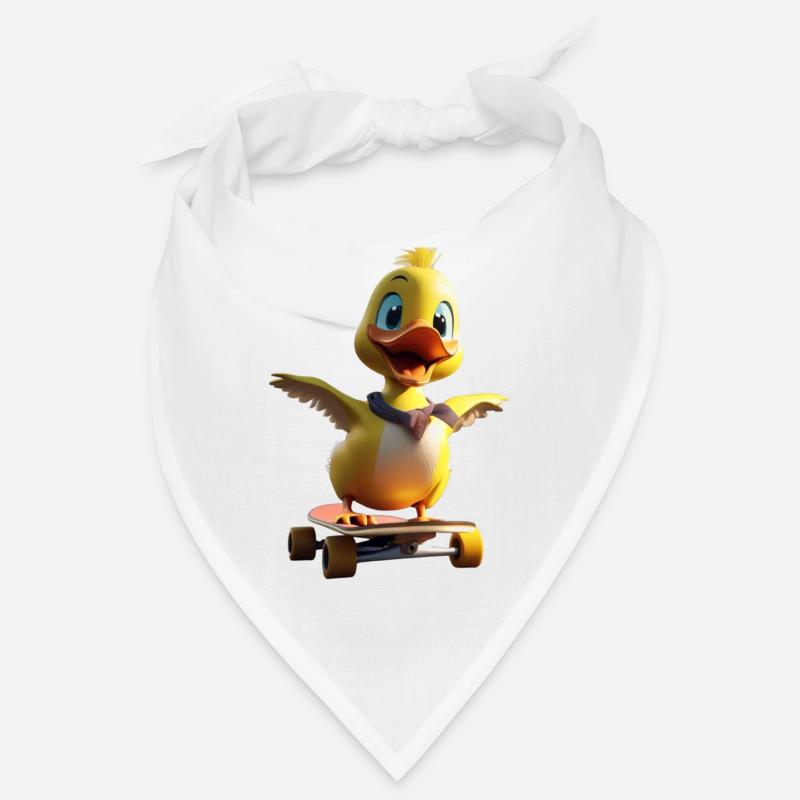 Skating Duck - Bandana - Weiß