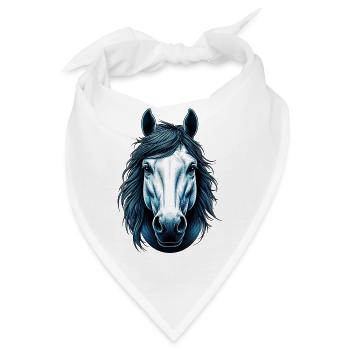 Pferd - Bandana - Weiß - Vorne