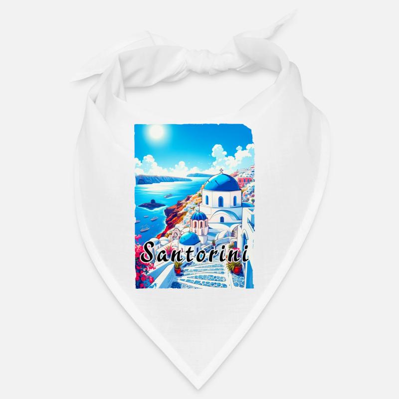 Grèce, souvenirs, vacances, Santorin Bandana