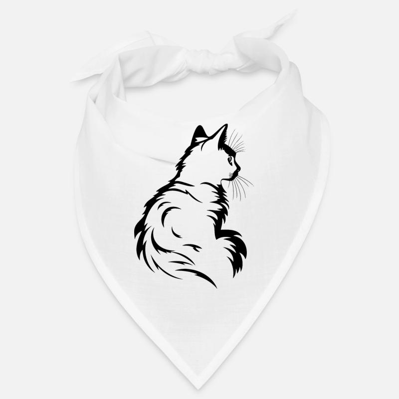 Chat, Motif De Chat Bandana