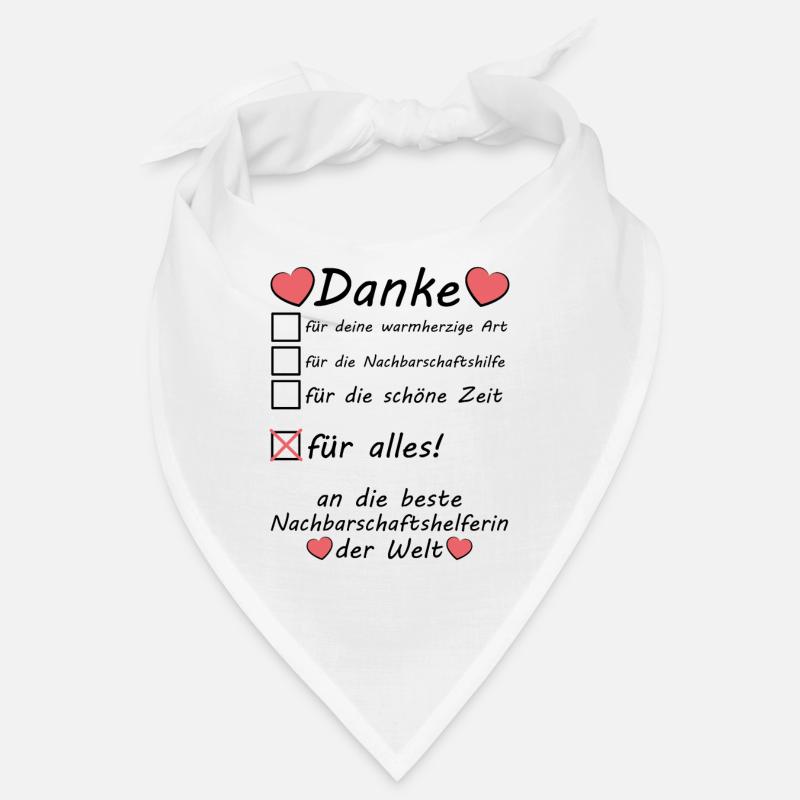 Nachbarschaftshelferin Nachbarschaftshilfe Danke Bandana