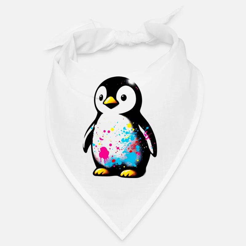 Pinguin - Bandana - Weiß