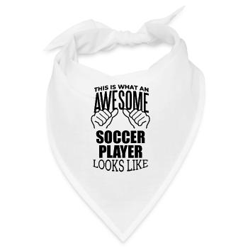 Fußball Fußball Fußball Fußball - Bandana - Weiß - Vorne