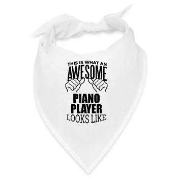 Klavier Klavier Klavier - Bandana - Weiß - Vorne