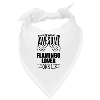 Flamingo Flamingo Flamingo - Bandana - Weiß - Vorne
