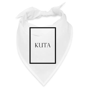 Kuta, schlichter Statement Schriftzug - Bandana - Weiß - Vorne