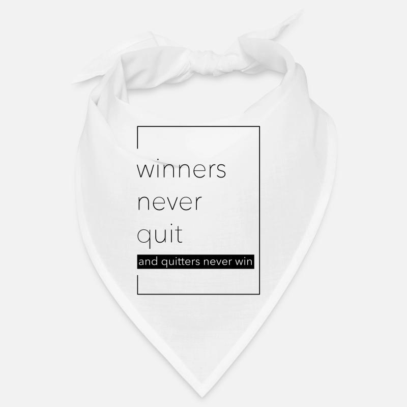 winner never quit Bandana