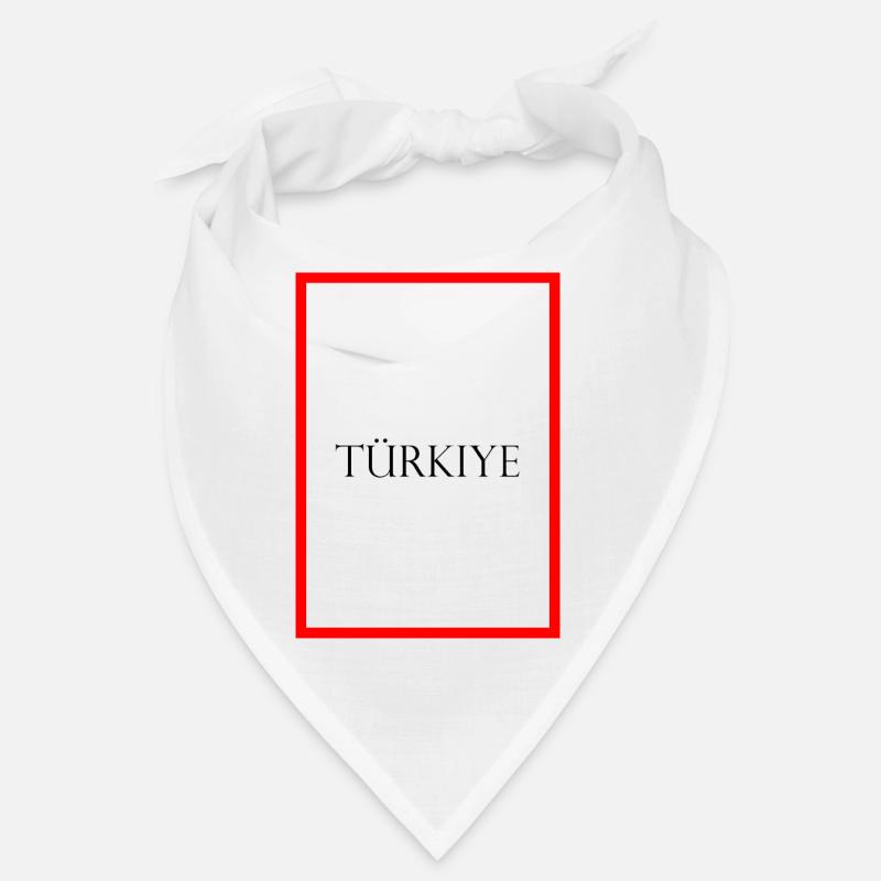 Turquie Türkiye Déclaration Lettrage avec drapeau Bandana