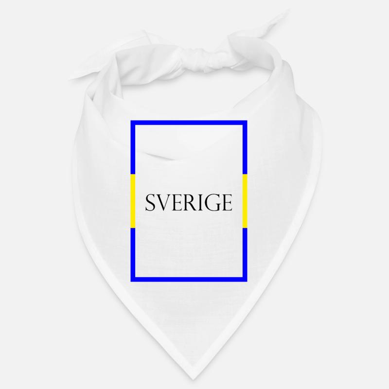 Suède Sverige, Lettrage de déclaration avec drapeau Bandana