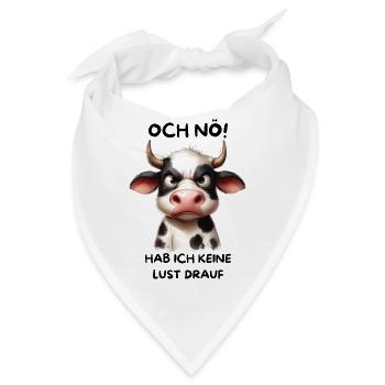 Die lustlose Kuh - Bandana - Weiß - Vorne