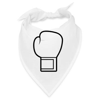 Boxhandschuh - Bandana - Weiß - Vorne