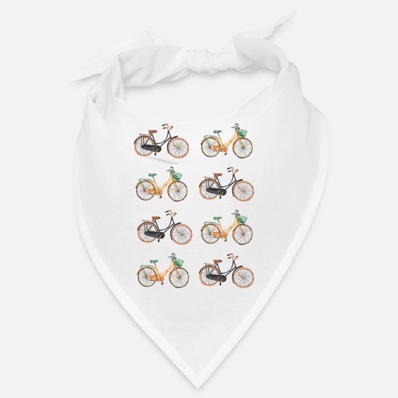 Vivid Vintage Bicycle Pattern Bandana