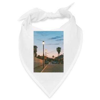 Entspannung und Gelassenheit - Abendsonne - Bandana - Weiß - Vorne