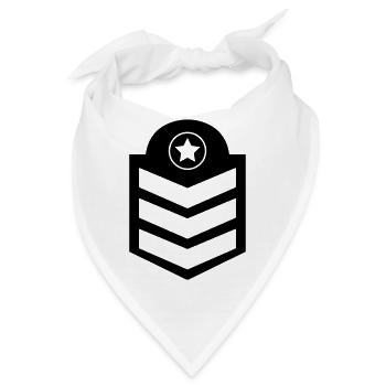 abzeichen - Bandana - Weiß - Vorne