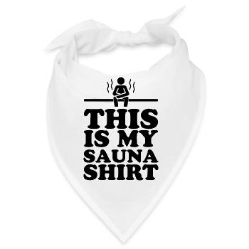 Sauna Wellness Spa - Bandana - Weiß - Vorne