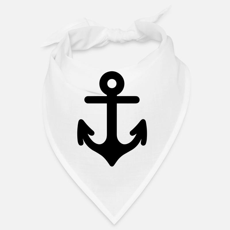Anker - Bandana - Weiß