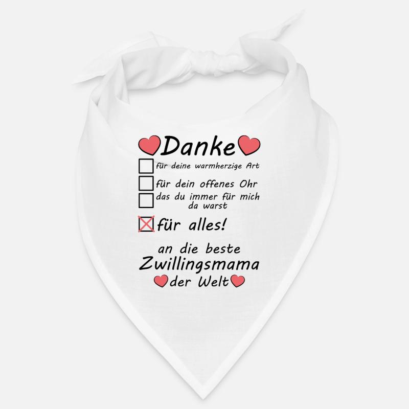 Beste Zwillingsmama Danke sagen Muttertag Bandana