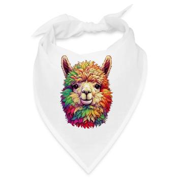 Alpaka - Bandana - Weiß - Vorne