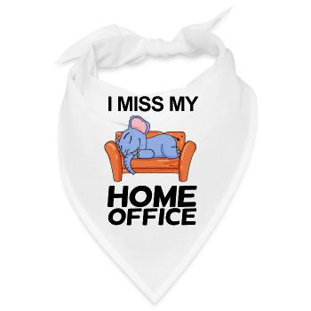 Home Office Spruch lustig - Bandana - Weiß - Vorne