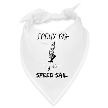 Ich kann nicht, ich habe Speed Sail - Bandana - Weiß - Vorne