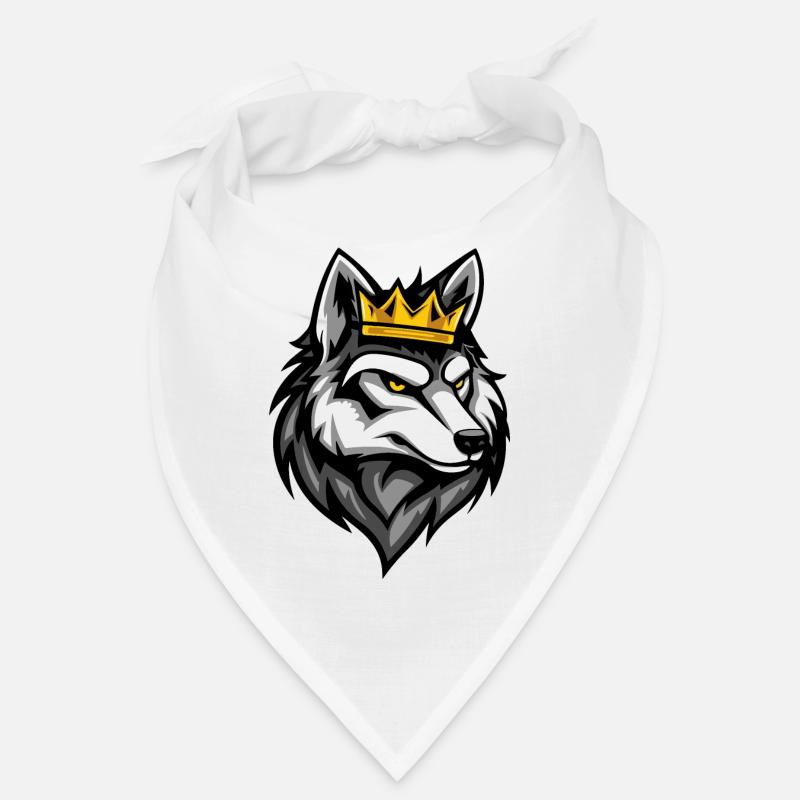 Couronne de dessin animé de loup Bandana