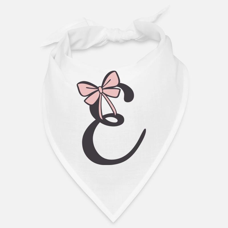 Ruban de la lettre initiale E Bandana