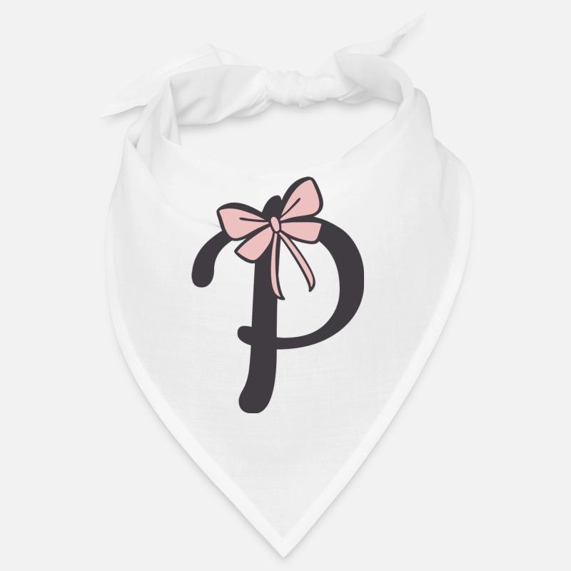 Lettre initiale P Ruban Bandana