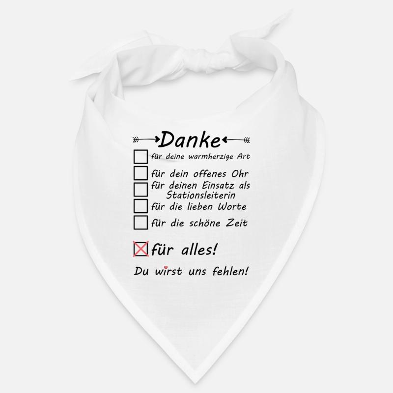 Abschiedsgeschenk abschied Stationsleitung Bandana