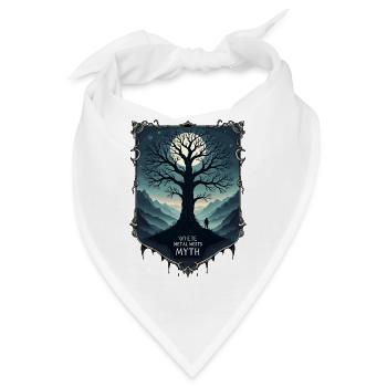 Wo Metall auf Mythos trifft ! - Bandana - Weiß - Vorne