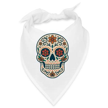 Lateinamerikanischer Folklore-Kranich von Helfspawn - Bandana - Weiß - Vorne