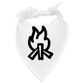 Lagerfeuer - Bandana - Weiß - Vorne