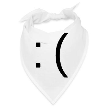 Traurig - Bandana - Weiß - Vorne