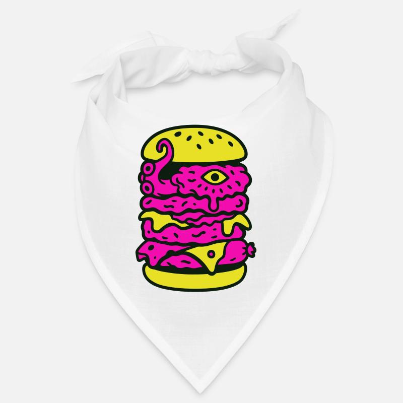 Monster Burger dans le style Pop Art Bandana