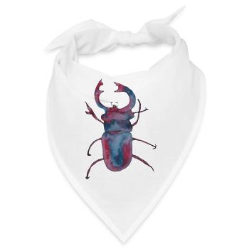 Krafttier der Woche Hirschkäfer - Bandana - Weiß - Vorne