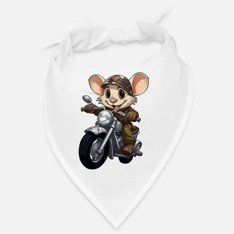 Mäuschen Motorrad / Motorradfahrer Mäuschen Bandana