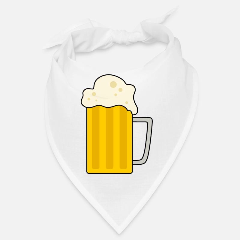Illustration de chope de bière mousseuse Bandana