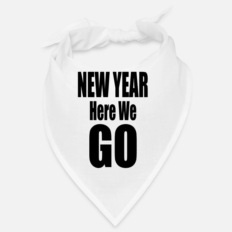 Nouvelle année, c’est parti Conception typographique audacieuse Bandana