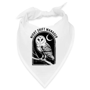 Nachtschicht-Eulenleiter - Bandana - Weiß - Vorne