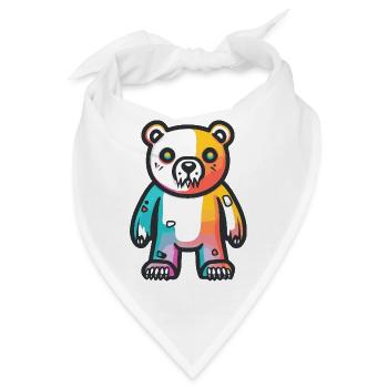 Eisbär Halloween Comic Lustig - Bandana - Weiß - Vorne