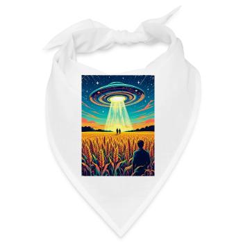Kornkreise – Botschaft im Feld - Bandana - Weiß - Vorne
